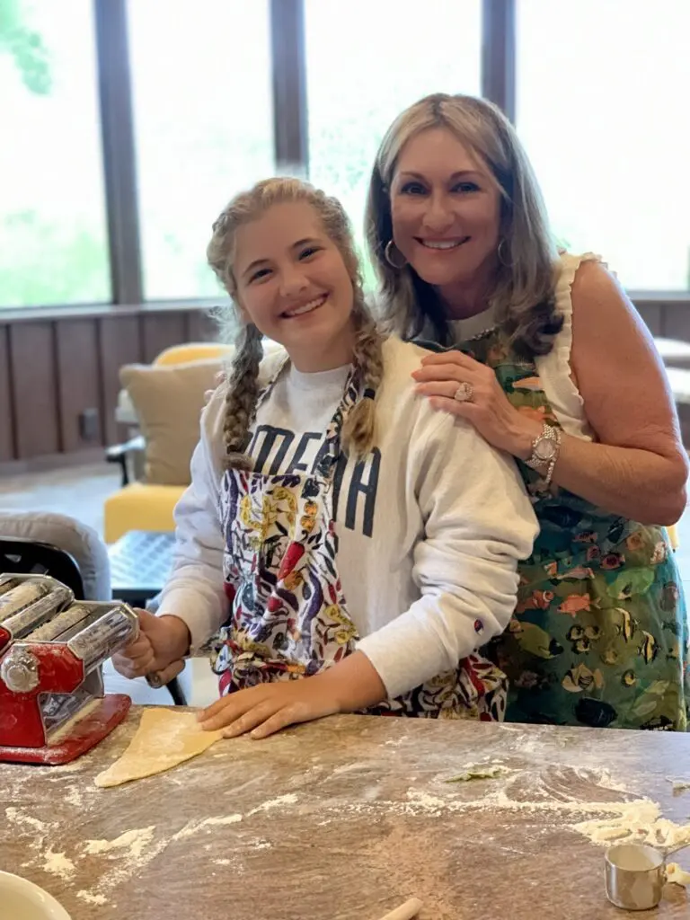 Original photo of Camp Nana Rainbow Pasta from the legacy archives