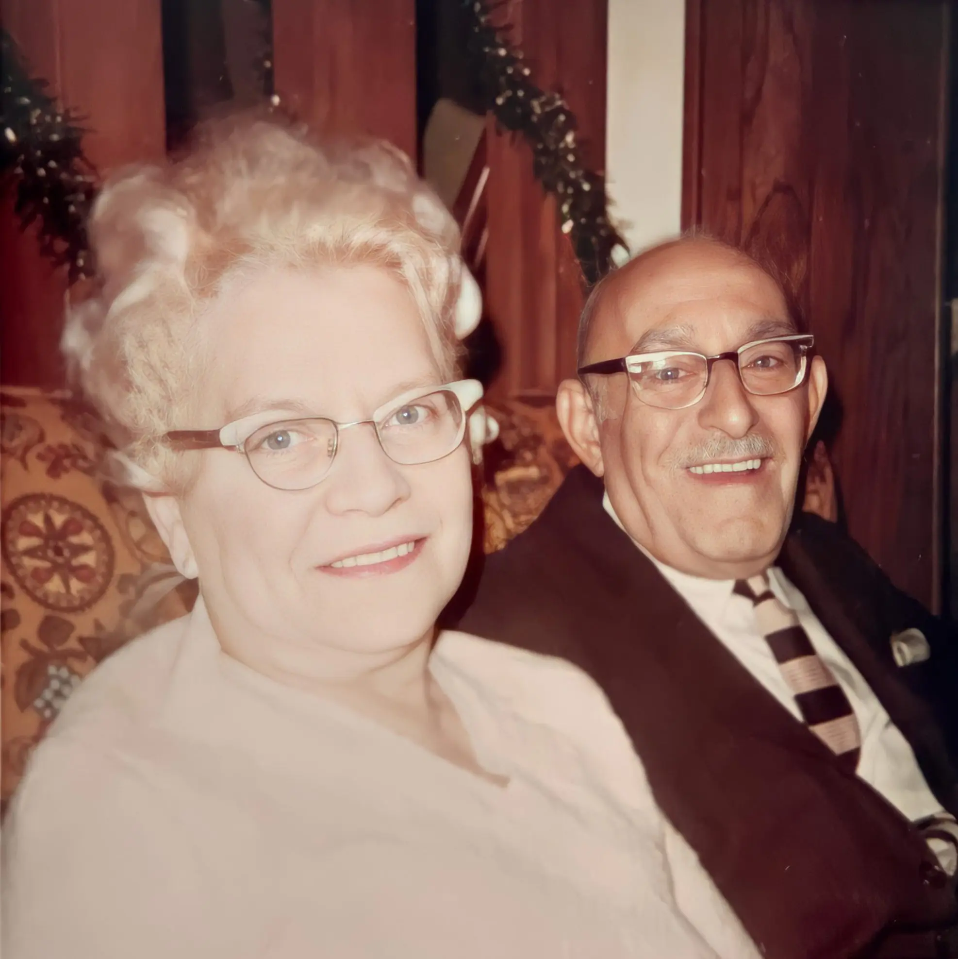 Grammy and Pop Pop celebrating Gorgeous Grandma Day