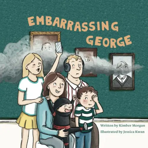 The original cover art for Embarrassing George by Kimber Fox Morgan