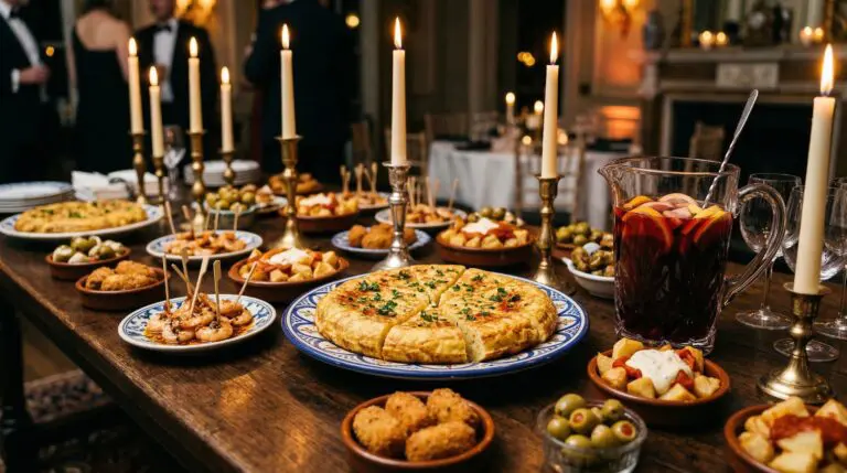Stunning plated serving of Classic Spanish Potato Tortilla Omelet (Tortilla Española), a chef-tested recipe by Chef Jorj Morgan.