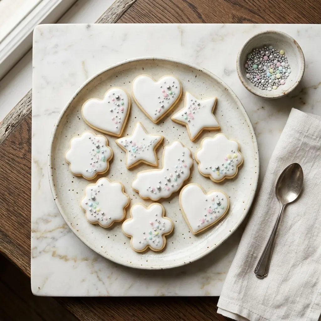 Stunning plated serving of Ginger Cookies, a chef-tested recipe by Chef Jorj Morgan.