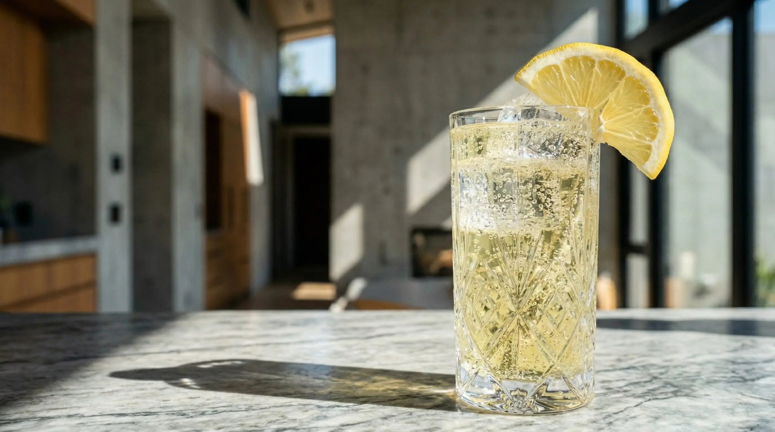 Stunning plated serving of The Classic Gin Fizz, a chef-tested recipe by Chef Jorj Morgan.