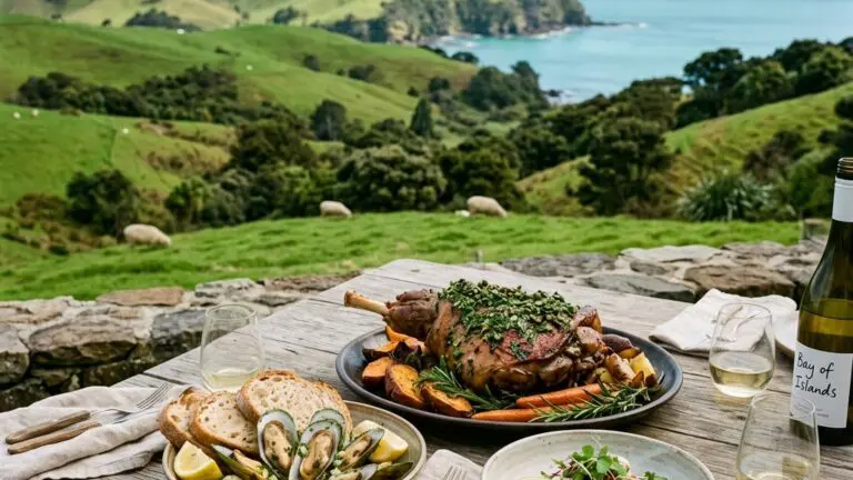 Stunning plated serving of Learning in New Zealand: A Kiwi Masterclass, a chef-tested recipe by Chef Jorj Morgan.