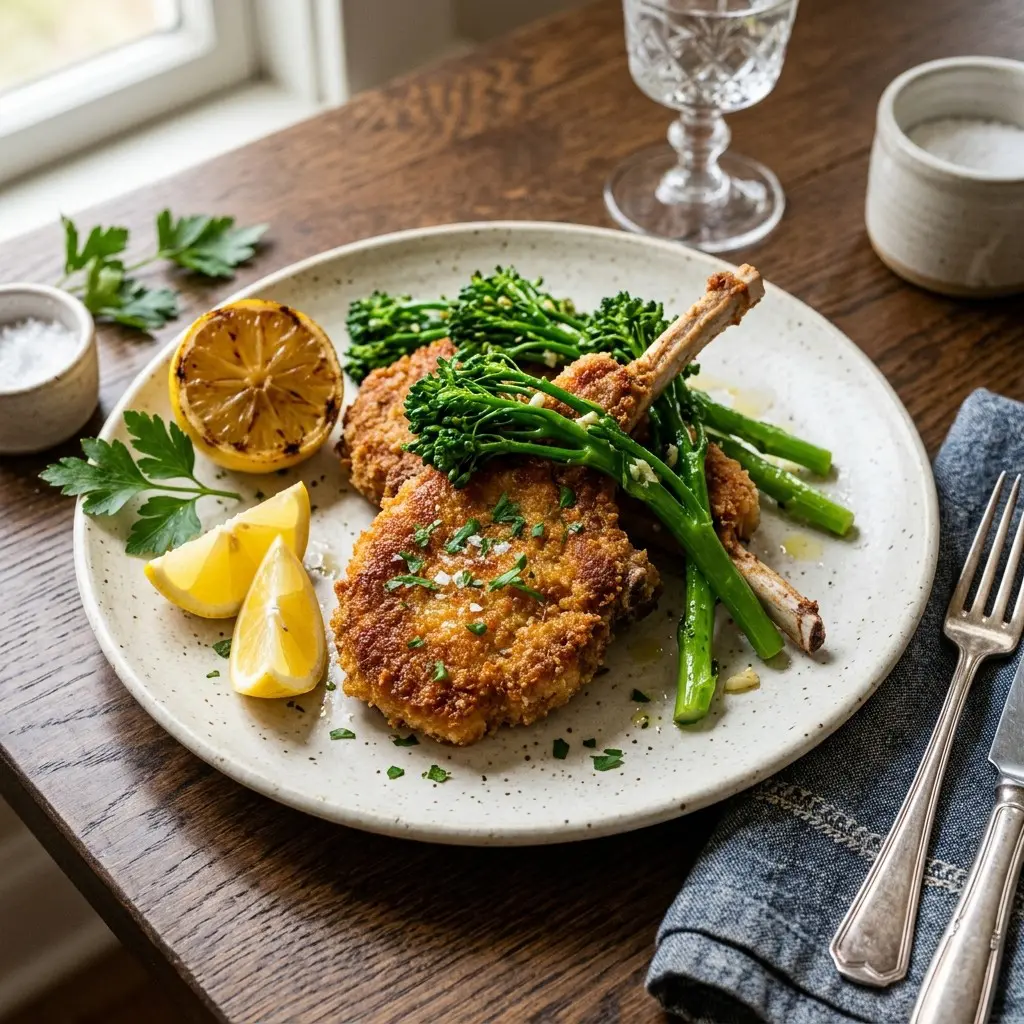 Veal Chops Milanese article by Chef Jorj Morgan