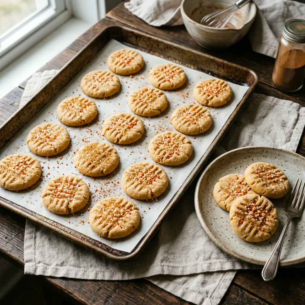 Stunning plated serving of Pumpkin-Spiced Meltaway Cookies, a chef-tested recipe by Chef Jorj Morgan.