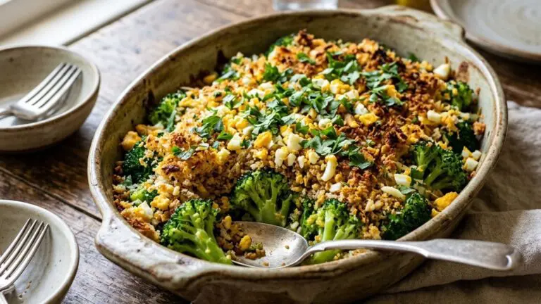 Stunning plated serving of Broccoli a Couple of Way, a chef-tested recipe by Chef Jorj Morgan.