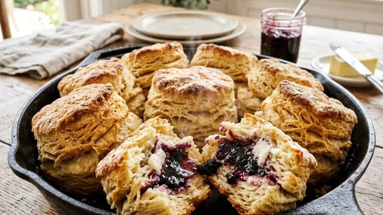 Stunning plated serving of Buttermilk Biscuits, a chef-tested recipe by Chef Jorj Morgan.