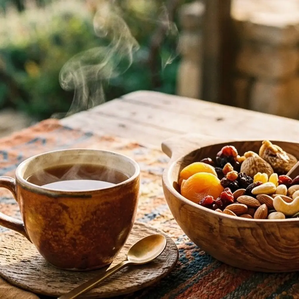 A stunning high-end editorial shot capturing the mood of South African cuisine.
