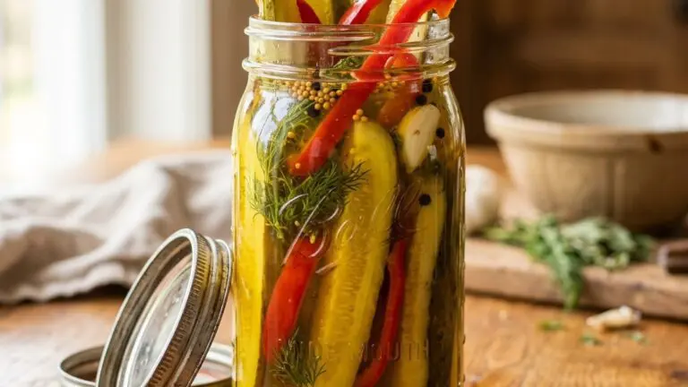Stunning plated serving of Pretty Pickles, a chef-tested recipe by Chef Jorj Morgan.