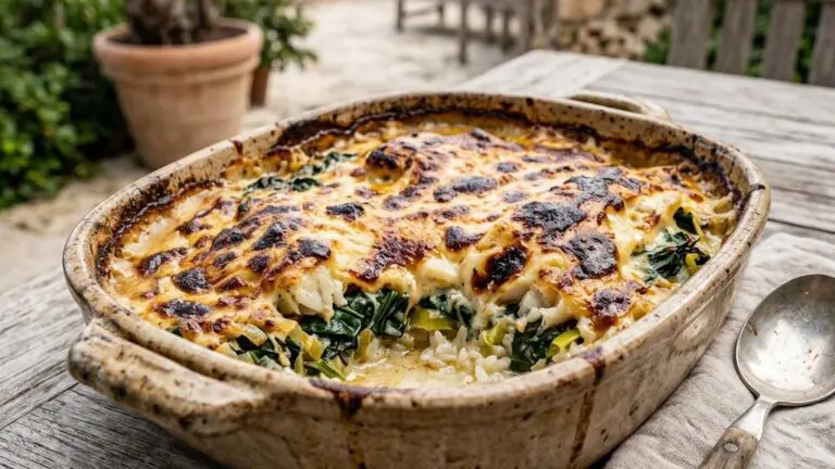 Stunning plated serving of Sole Florentine, a chef-tested recipe by Chef Jorj Morgan.
