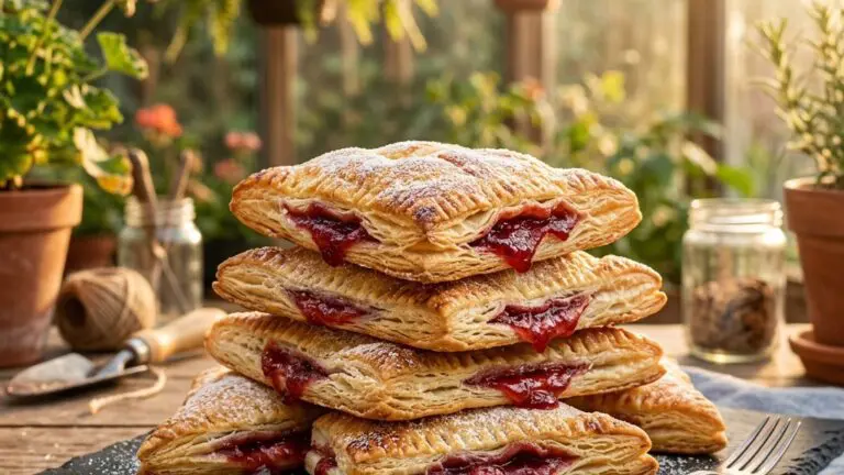 Stunning plated serving of Strawberry Pastries, a chef-tested recipe by Chef Jorj Morgan.