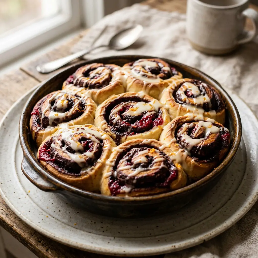 Chef tested Chocolate-Raspberry Sweet Rolls recipe by Chef Jorj Morgan