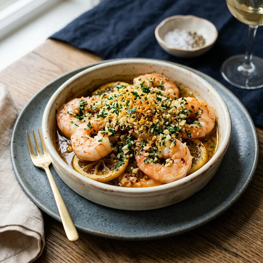 Chef tested Oven Roasted Shrimp Scampi recipe by Chef Jorj Morgan