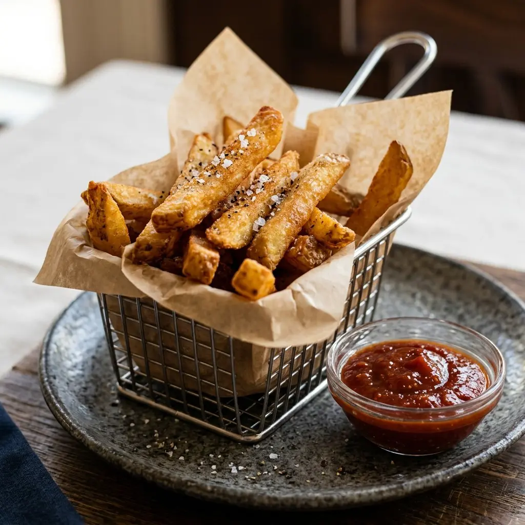 Chef tested The Real Deal Fries with Rustic Ketchup recipe by Chef Jorj Morgan