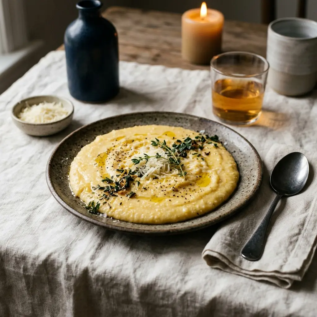 Chef tested Polenta with Asiago Cheese recipe by Chef Jorj Morgan