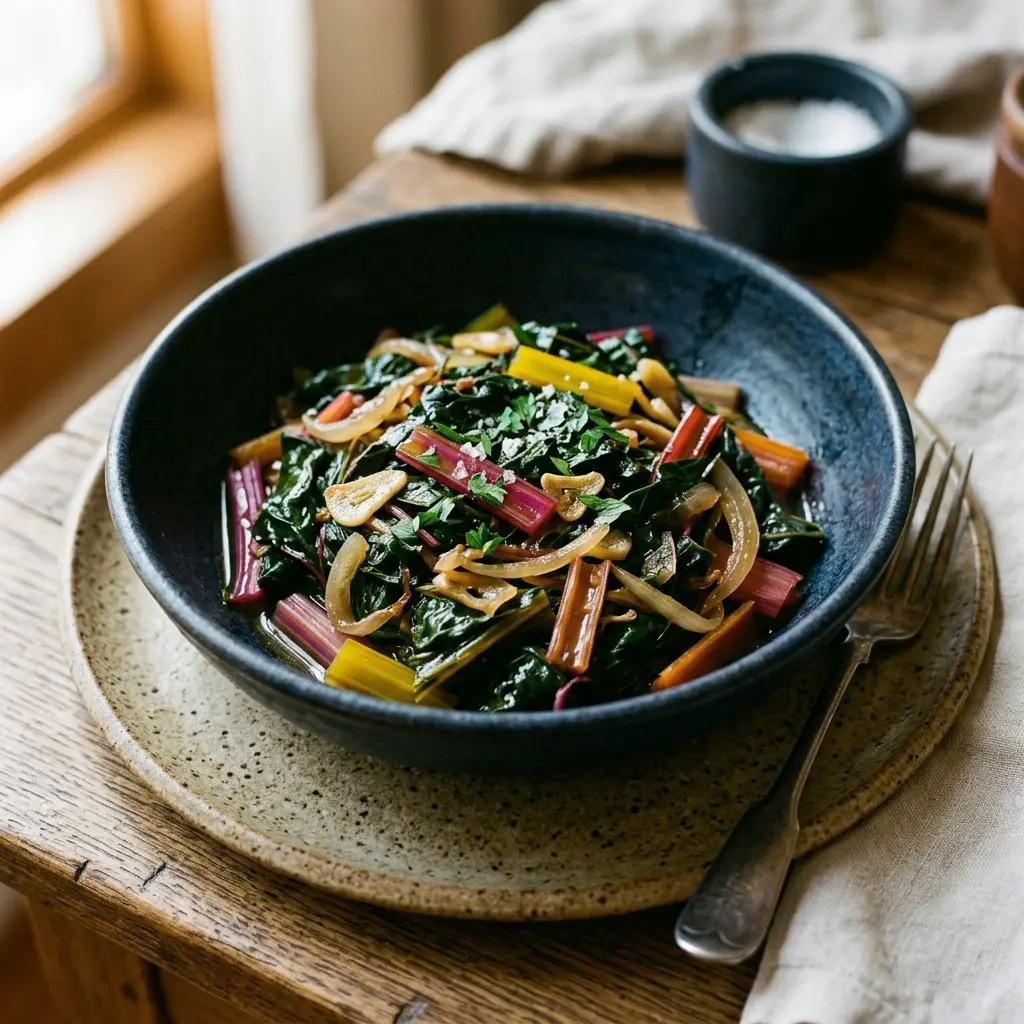 Chef tested Braised Rainbow Chard recipe by Chef Jorj Morgan