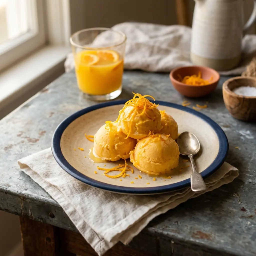 Chef tested Orange Creamsicle Sherbet recipe by Chef Jorj Morgan