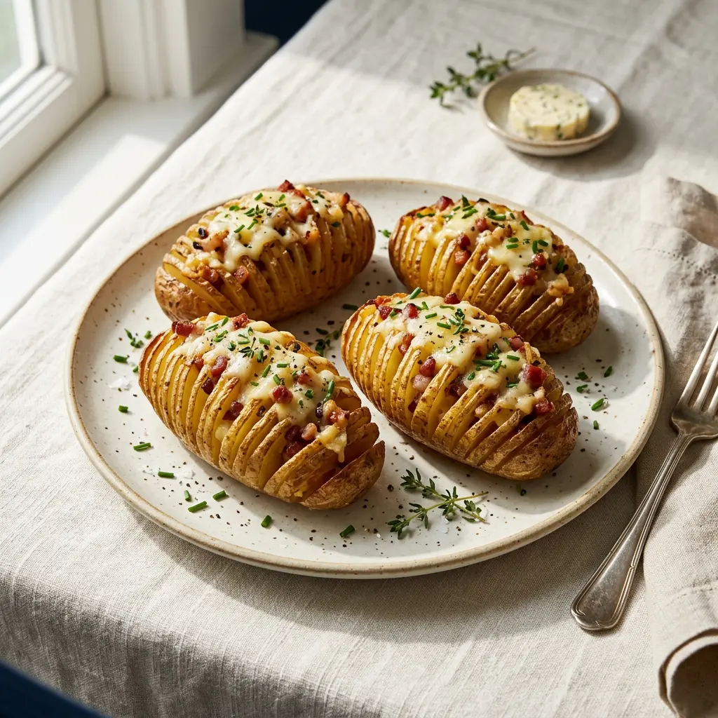 Chef tested Stuffed Hasselback Potatoes recipe by Chef Jorj Morgan