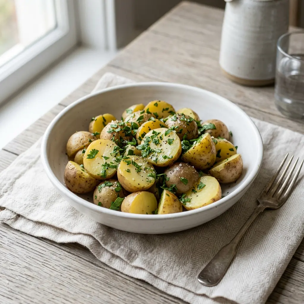 Chef tested Warm Parsley Potato Salad recipe by Chef Jorj Morgan