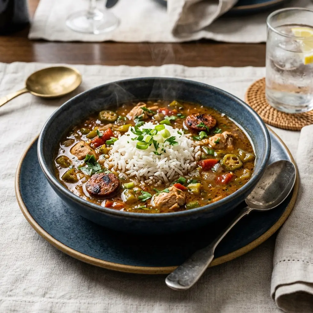 Chef tested Company’s Comin’ Gumbo recipe by Chef Jorj Morgan