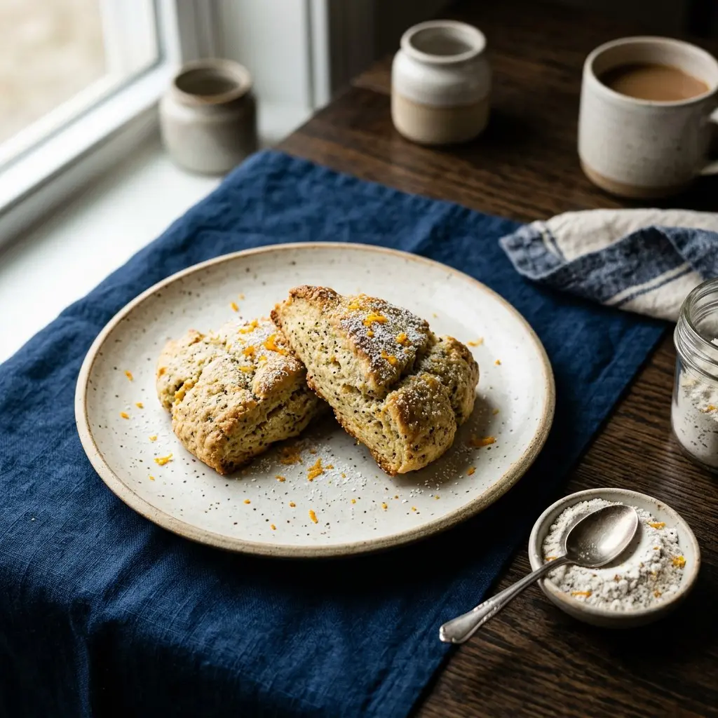 Chef tested Orange Poppy Seed Scones recipe by Chef Jorj Morgan