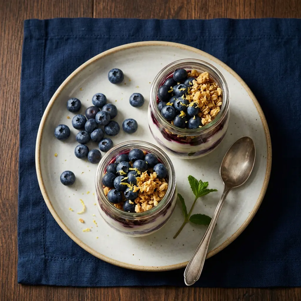 Chef tested Blueberry Crumble Parfaits recipe by Chef Jorj Morgan