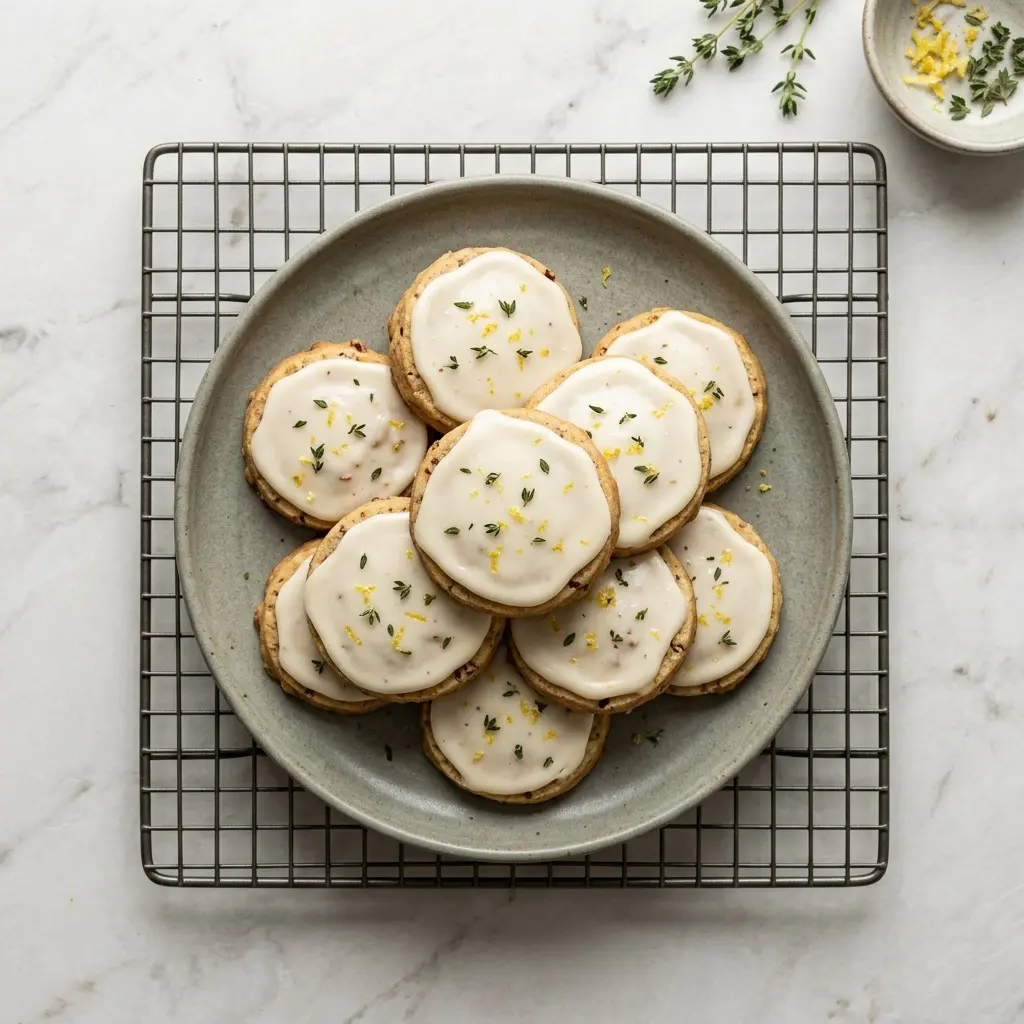 Chef tested Iced Thyme-Lemon Pecan Sandies recipe by Chef Jorj Morgan