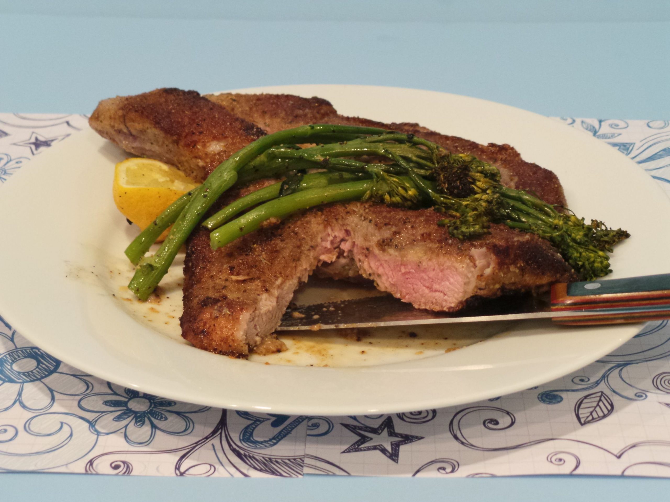 A Glamorous Christmas Dinner…Veal Chops Milanese