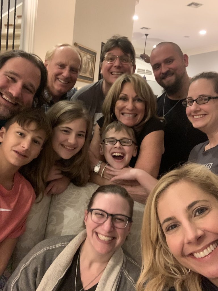 A beautiful moment of the Morgan family holiday gathering