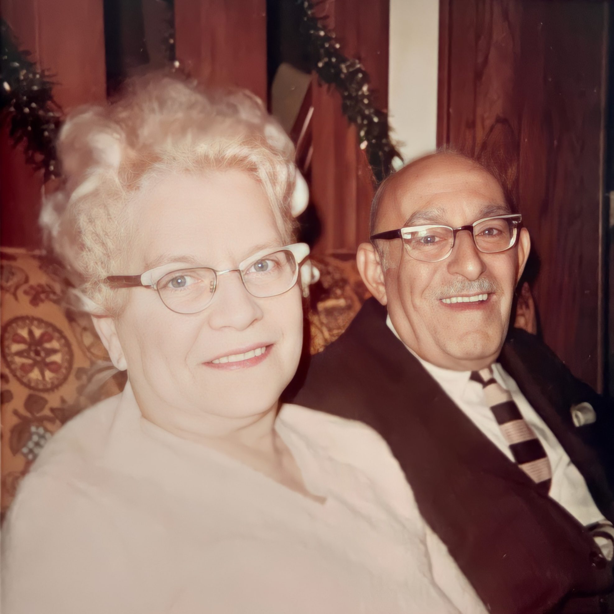 Grammy and Pop Pop celebrating Gorgeous Grandma Day