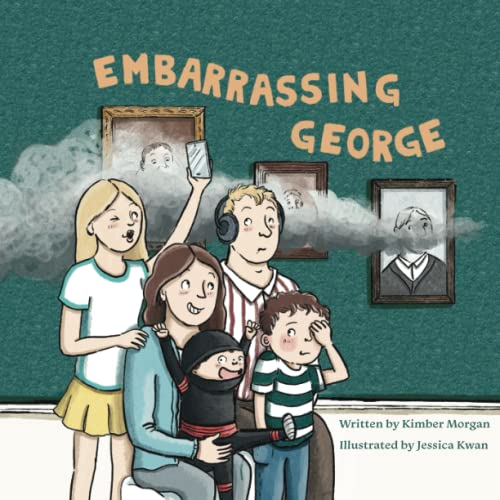 The original cover art for Embarrassing George by Kimber Fox Morgan