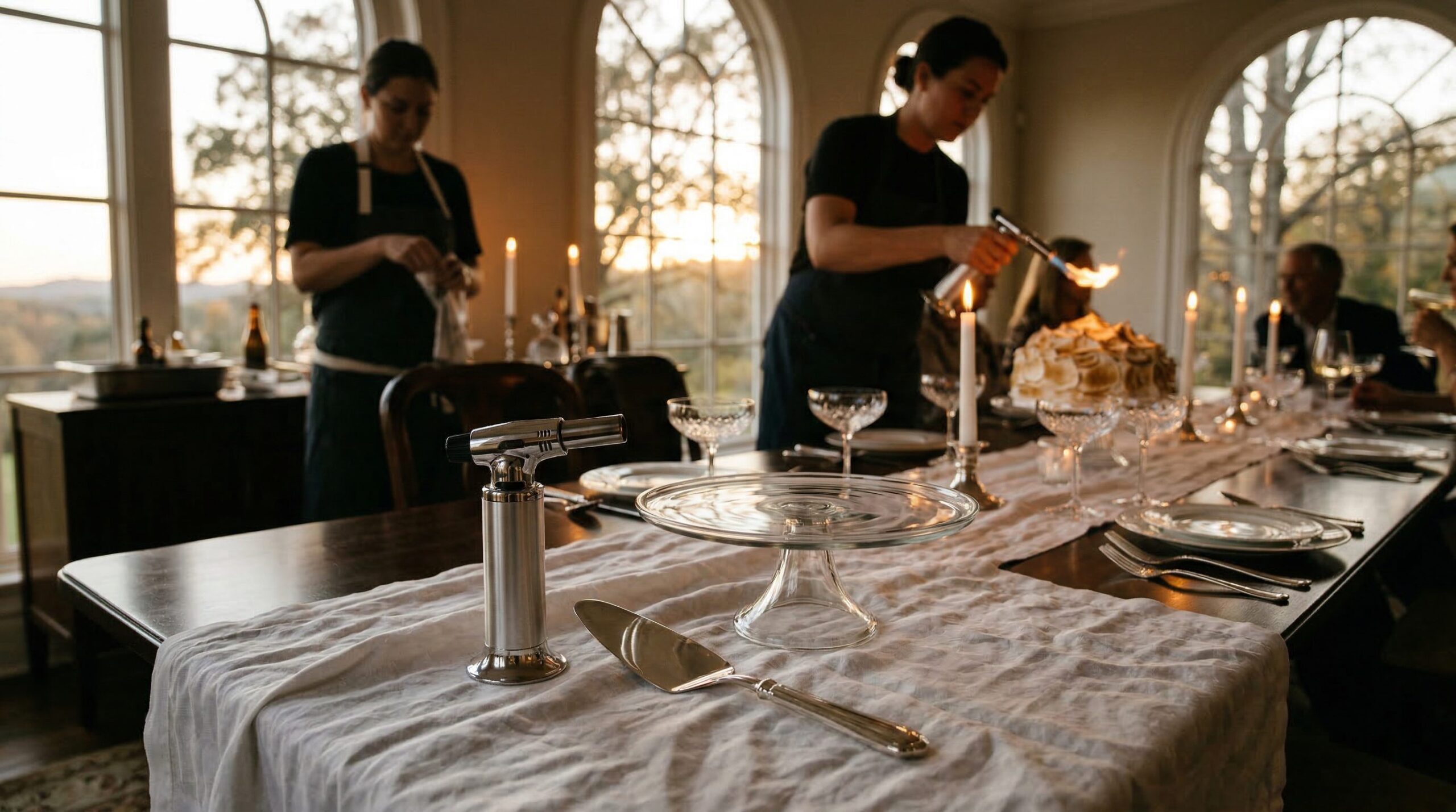 The Culinary Torch plated and served on an estate table
