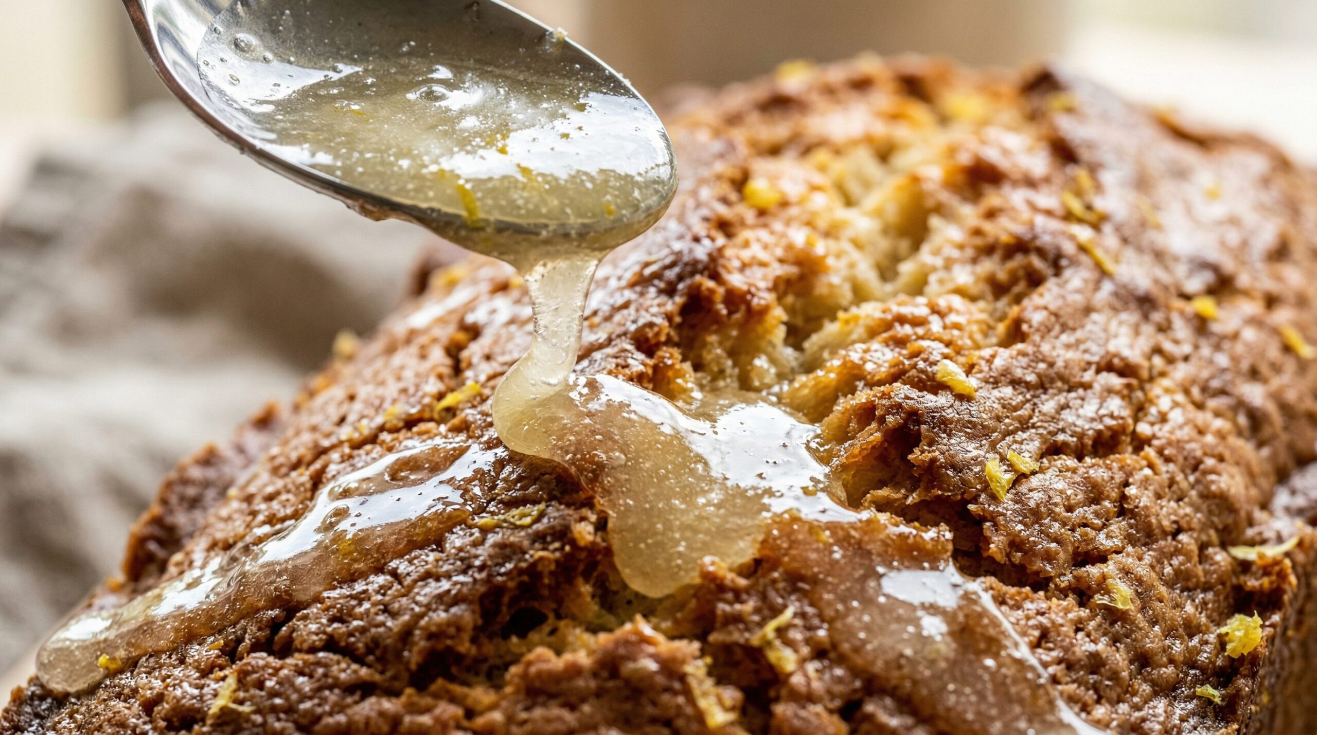 Meyer Lemon Olive Oil Cake being prepared