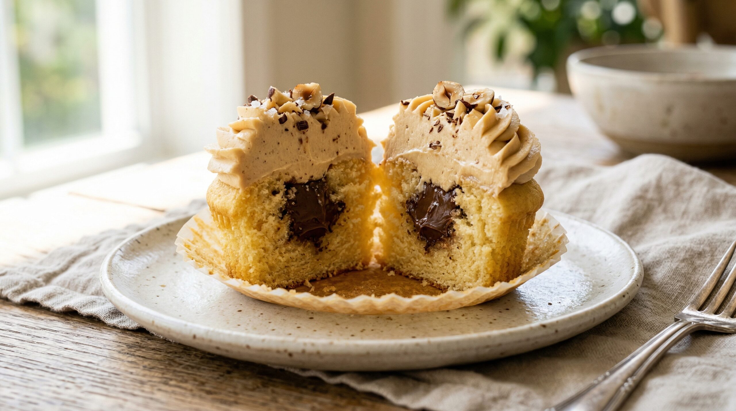 Stunning plated serving of Vanilla Cupcakes with Buttercream Frosting, a chef-tested recipe by Chef Jorj Morgan.
