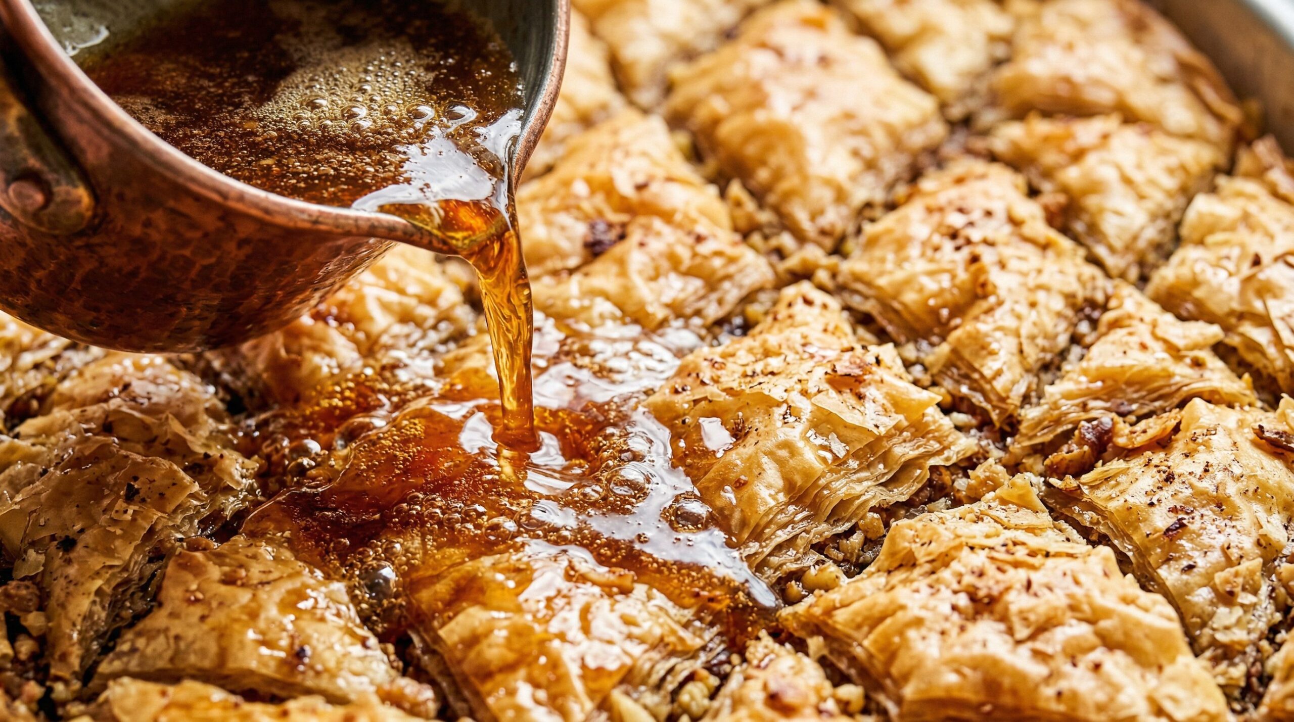 Southern Walnut and Pecan Baklava being prepared