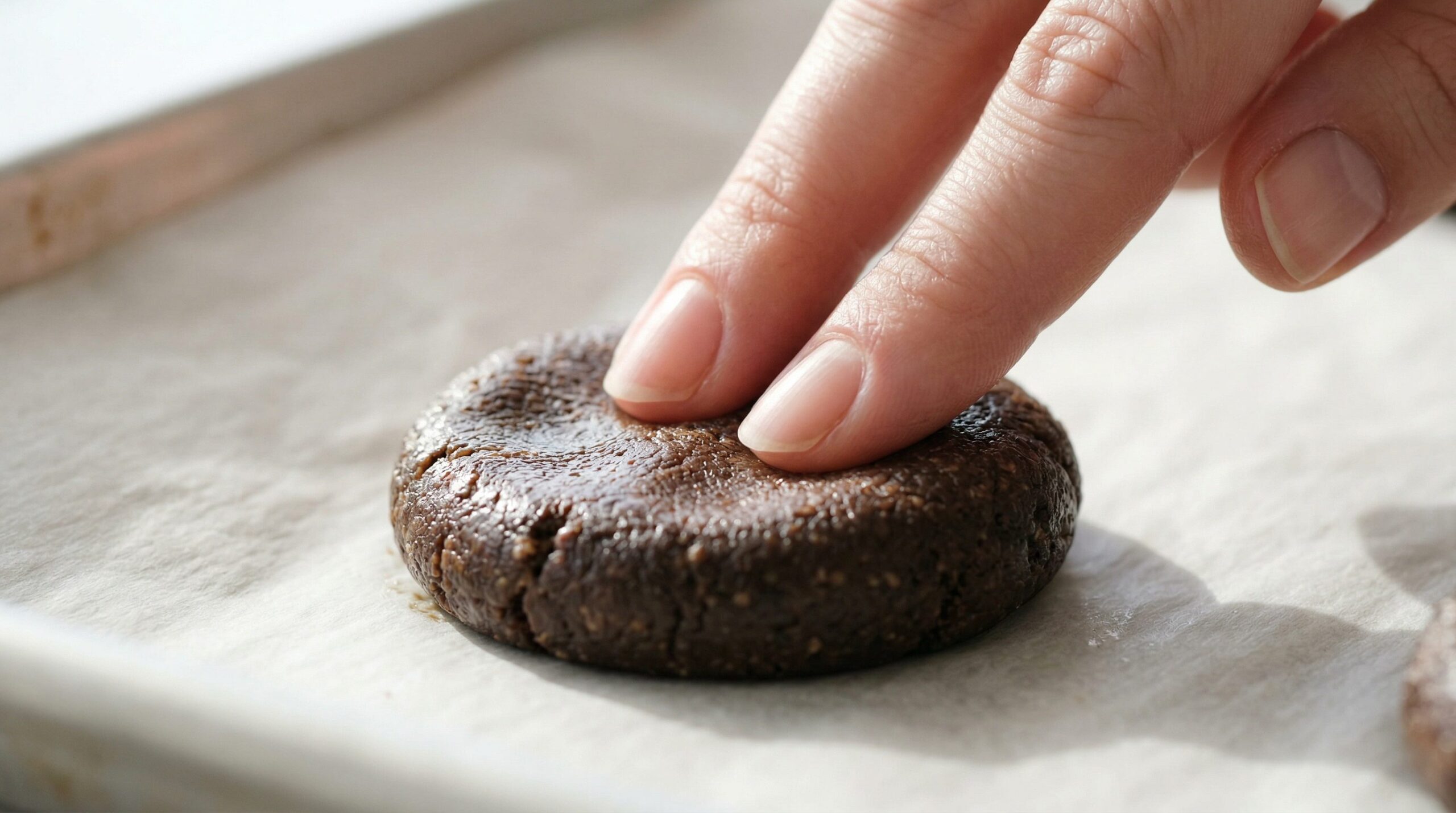 Dark Cocoa and Espresso Chocolate Chip Cookies being prepared