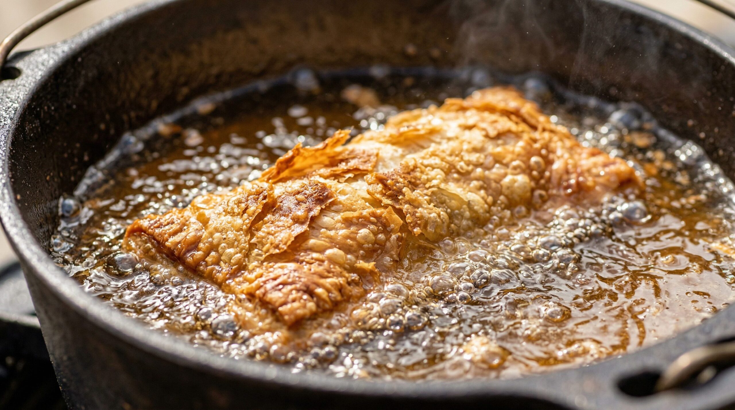 Handy Fried Peach Pies being prepared