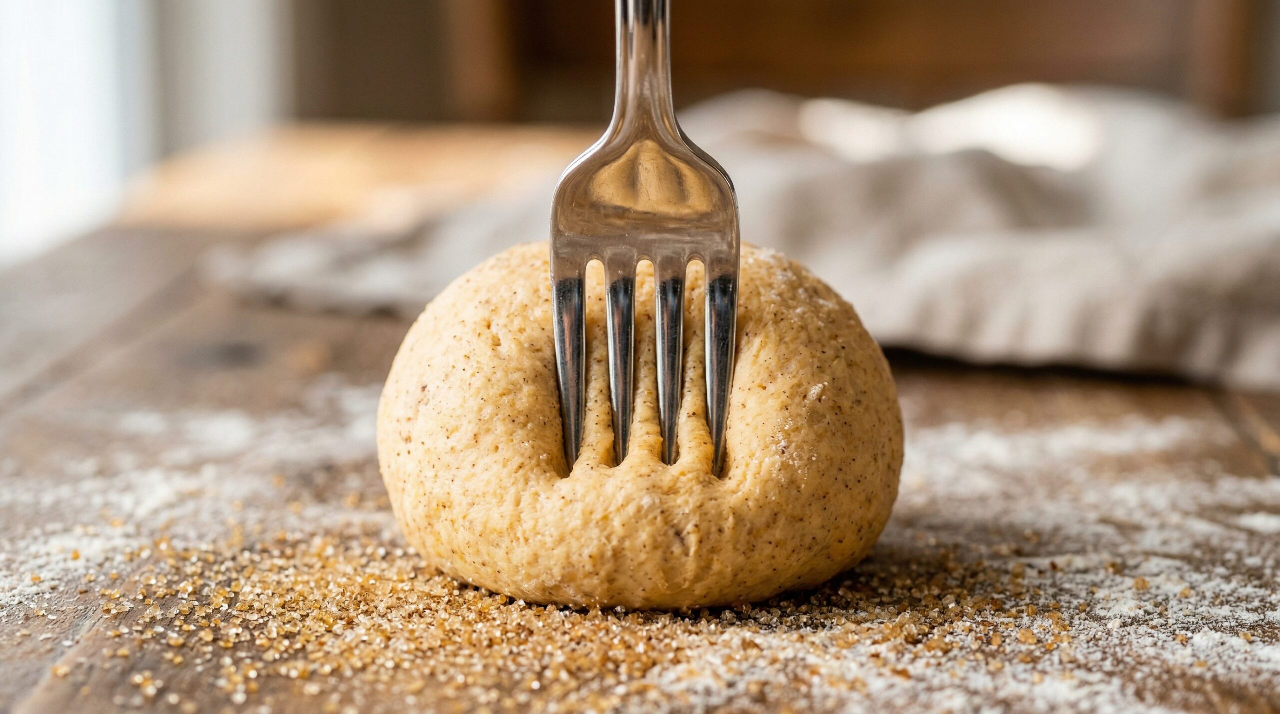 Pumpkin Spice Shortbread being prepared