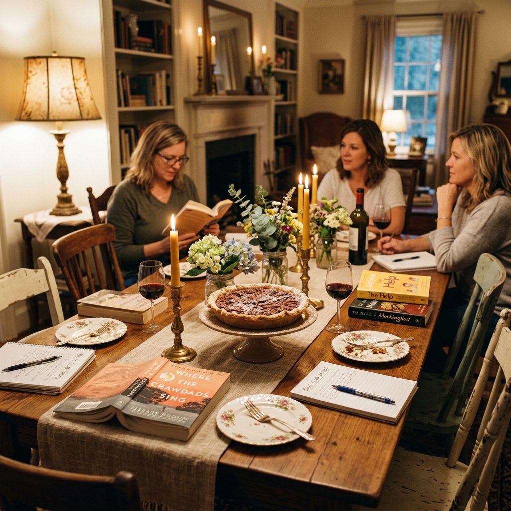 Southern Book Club Table Setting
