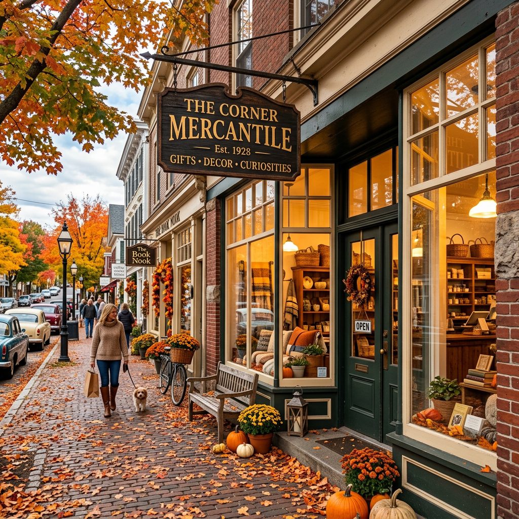 Quaint Main Street storefront
