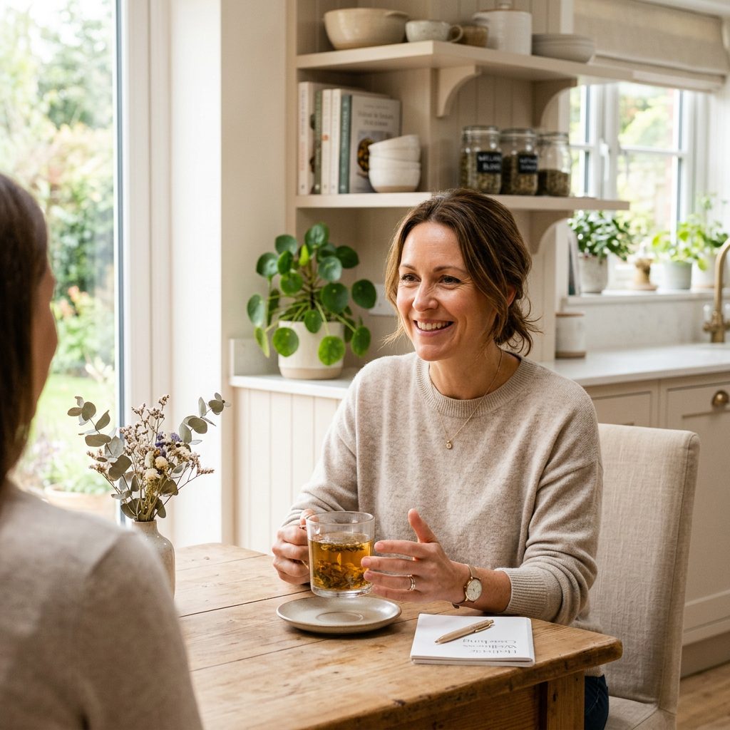 Health coach counseling session