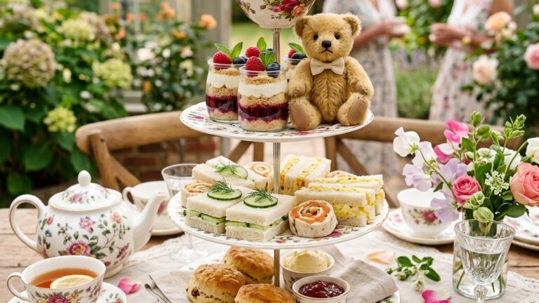Stunning plated serving of A Whimsical Tea Party for Mom, a chef-tested recipe by Chef Jorj Morgan.