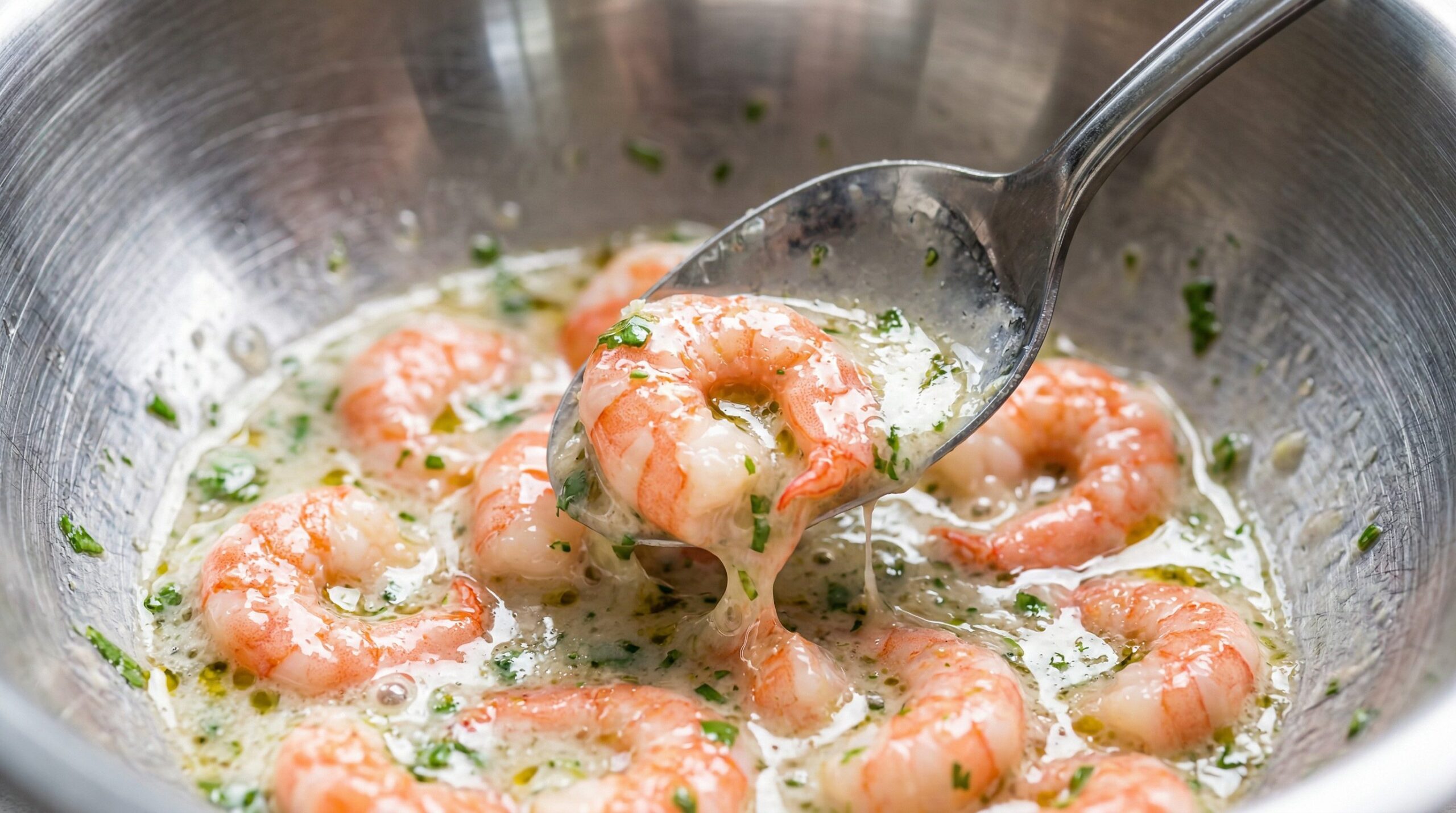 Cilantro Lime Shrimp being prepared