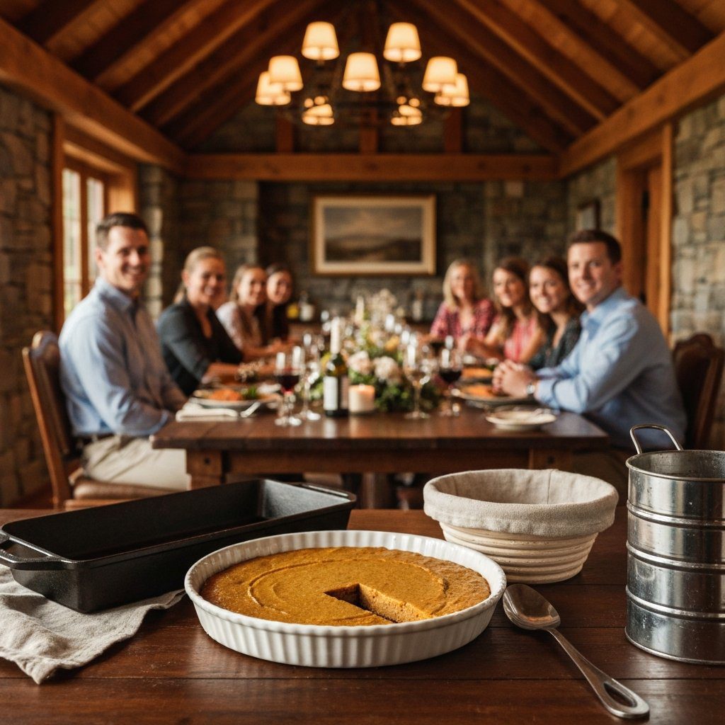 A gorgeous single-view lifestyle photo of freshly prepared Pumpkin Spice Shortbread.
