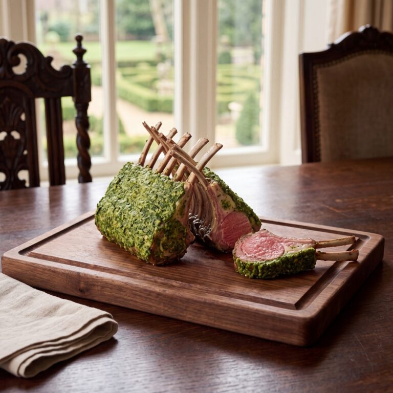 Pesto-Crusted Rack of Lamb