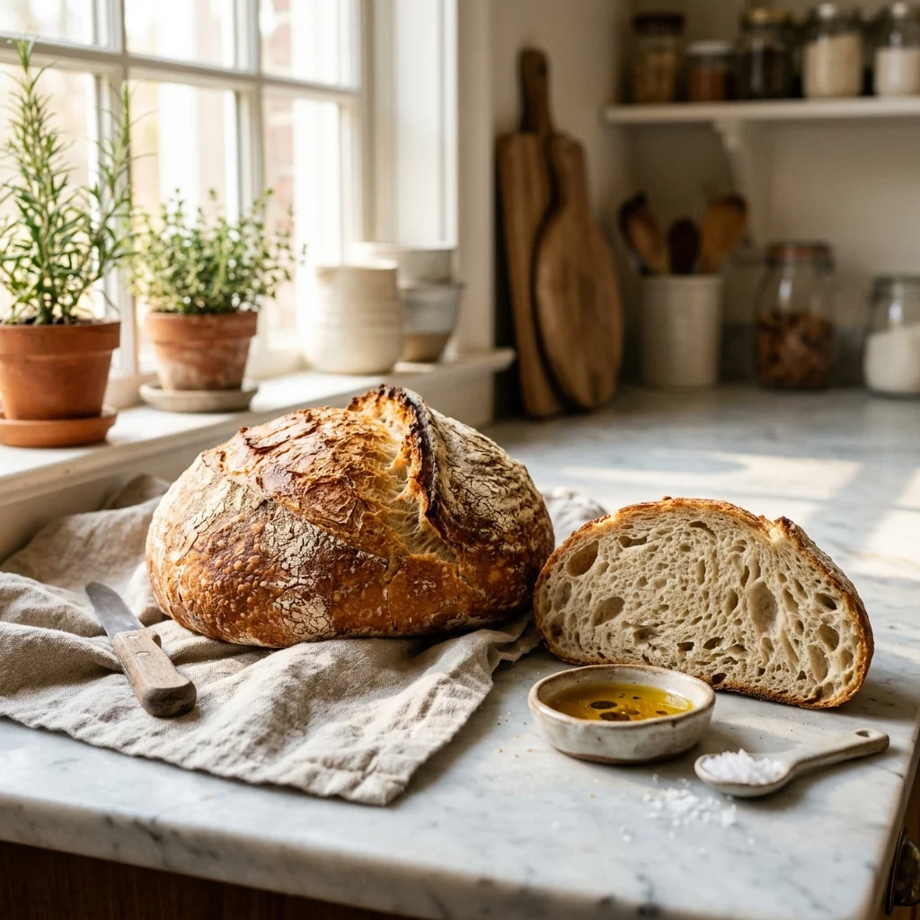 Dutch Oven Loaf, a Vault recipe on the menu of Melting Moments
