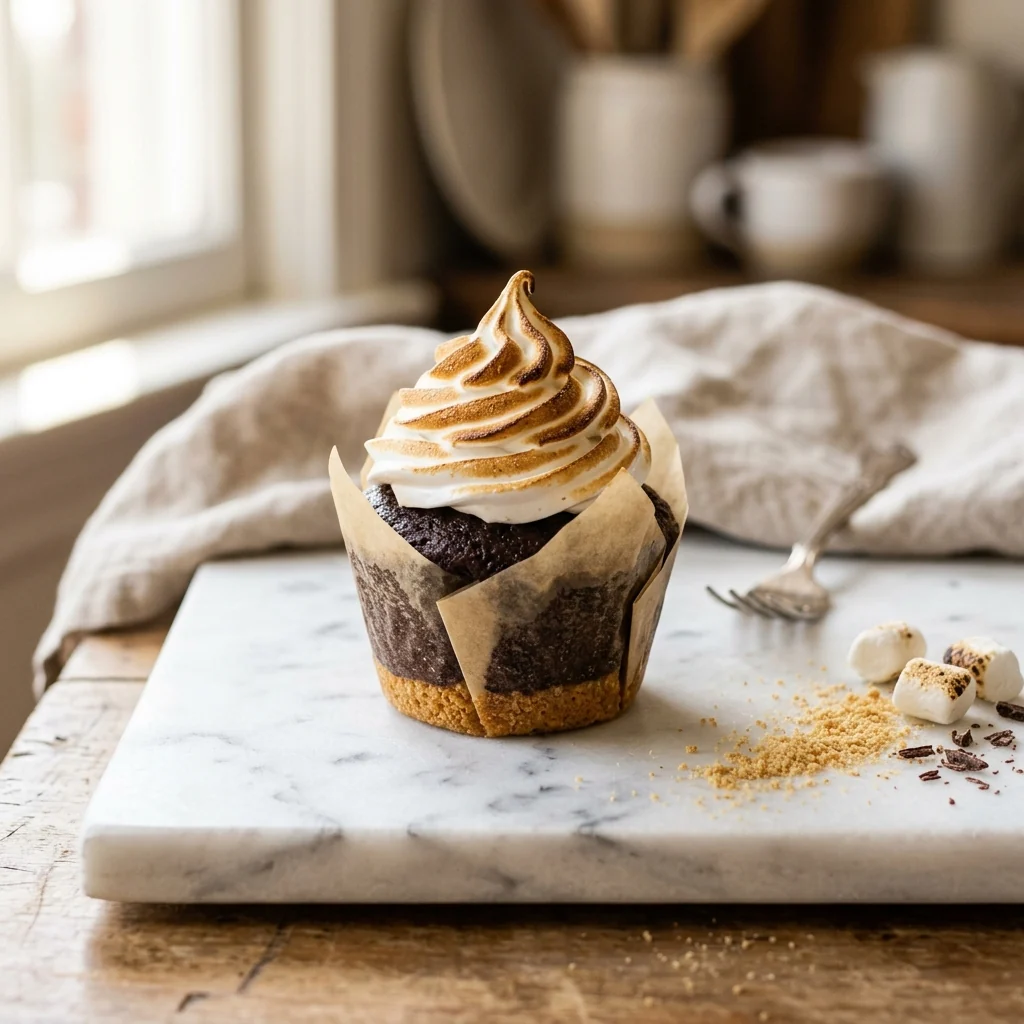 S’mores Cupcakes, a Vault recipe on the menu of The Mad Hatter